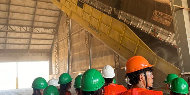 Curso Técnico Segurança do Trabalho do Centro de Ensino Médio de Gurupi (CEM), participaram de uma visita técnica, na Empresa Fazendão de Gurupi