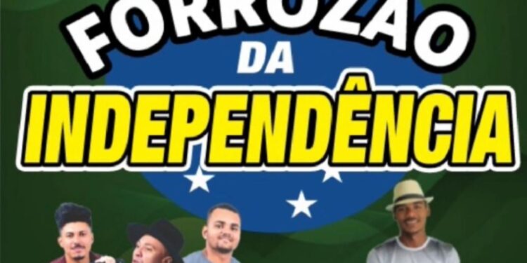Sábado dia  07 de Setembro tem Tradicional Festa ” Forrozão da Independência”