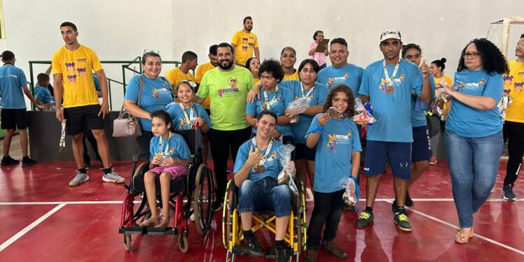 Estudantes de Gurupi e região participam do Festival Paraolímpico Loterias Caixa 2024.