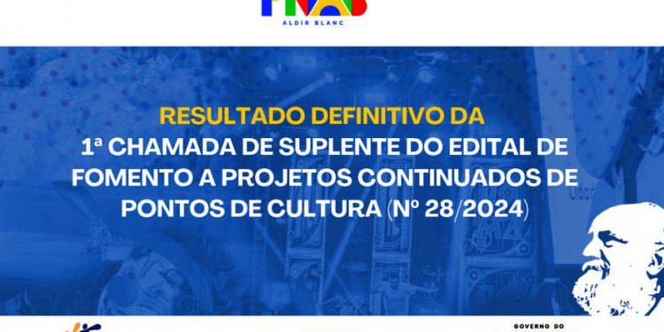 resultado da 1ª chamada de suplente do edital de Fomento a Projetos Continuados de Pontos de Cultura é divulgado pelo Governo do Tocantins