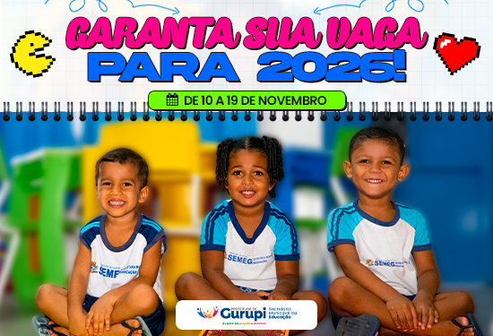 Gurupi abre inscrições online para o processo classificatório da Educação Infantil