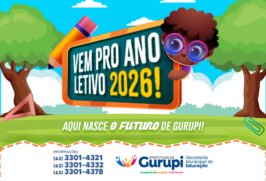 Em Gurupi as inscrições online para processo classificatório da Educação Infantil, Ensino Fundamental e EJA