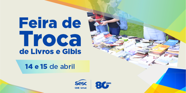 Sesc Tocantins promove Feira de Troca de Livros e Gibis em Palmas, Araguaína e Gurupi